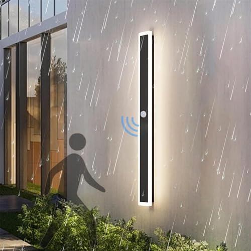 Applique murale LED extérieur détecteur de mouvement 60cm IP65 lumière neutre