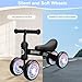 Bobike Baby Balance Bike Toys for 12-36 Months Kids Toy Boy and Girls Gifts Toddler Best First Birthday Gift Children Walker No Pedal Infant 4 Wheels Bicycle (Colorful, Black-Light)