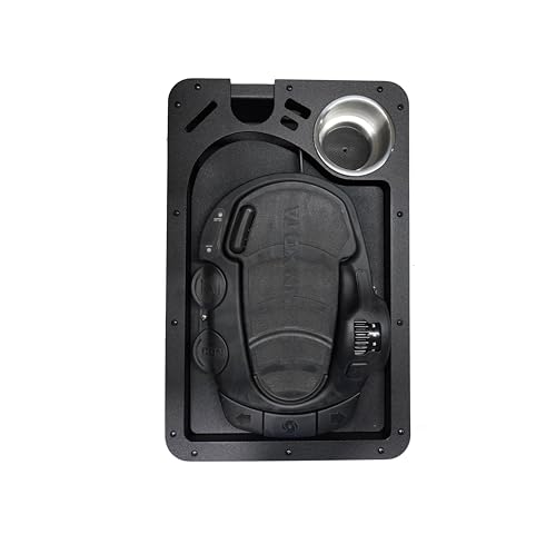 Baldwin Iron Works-Aluminum- Recessed Trolling Motor Foot Pedal Tray Per Drilled (Fits Terrova)-Made in America-(Tray with Riser Plate Install) (Riser Plate Only (Tray Not Included))