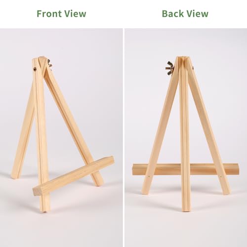 Jekkis Easel For Painting, 9 Inches Easel Stands Set Of 12, Tabletop Painting Canvas Tall Wood Display Easels Set Of 12 thumb #2
