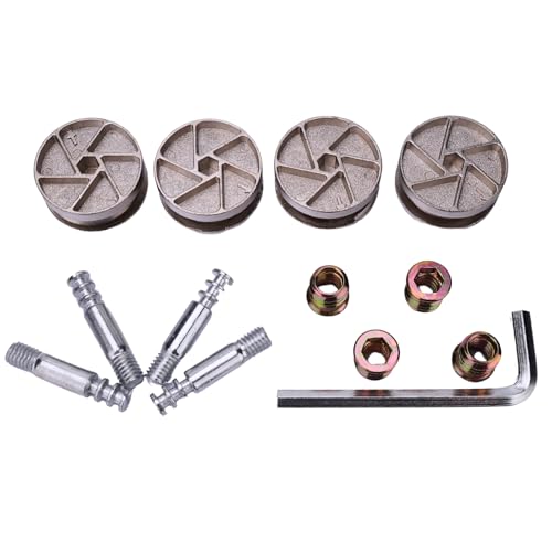 Robuste Ersatz-Radschlösser, kompatibel mit IKEA 114670 als Bettgestell-Teile für Malm, Brimnes, Birkenland und mehr, 4 Stück, 35 mm