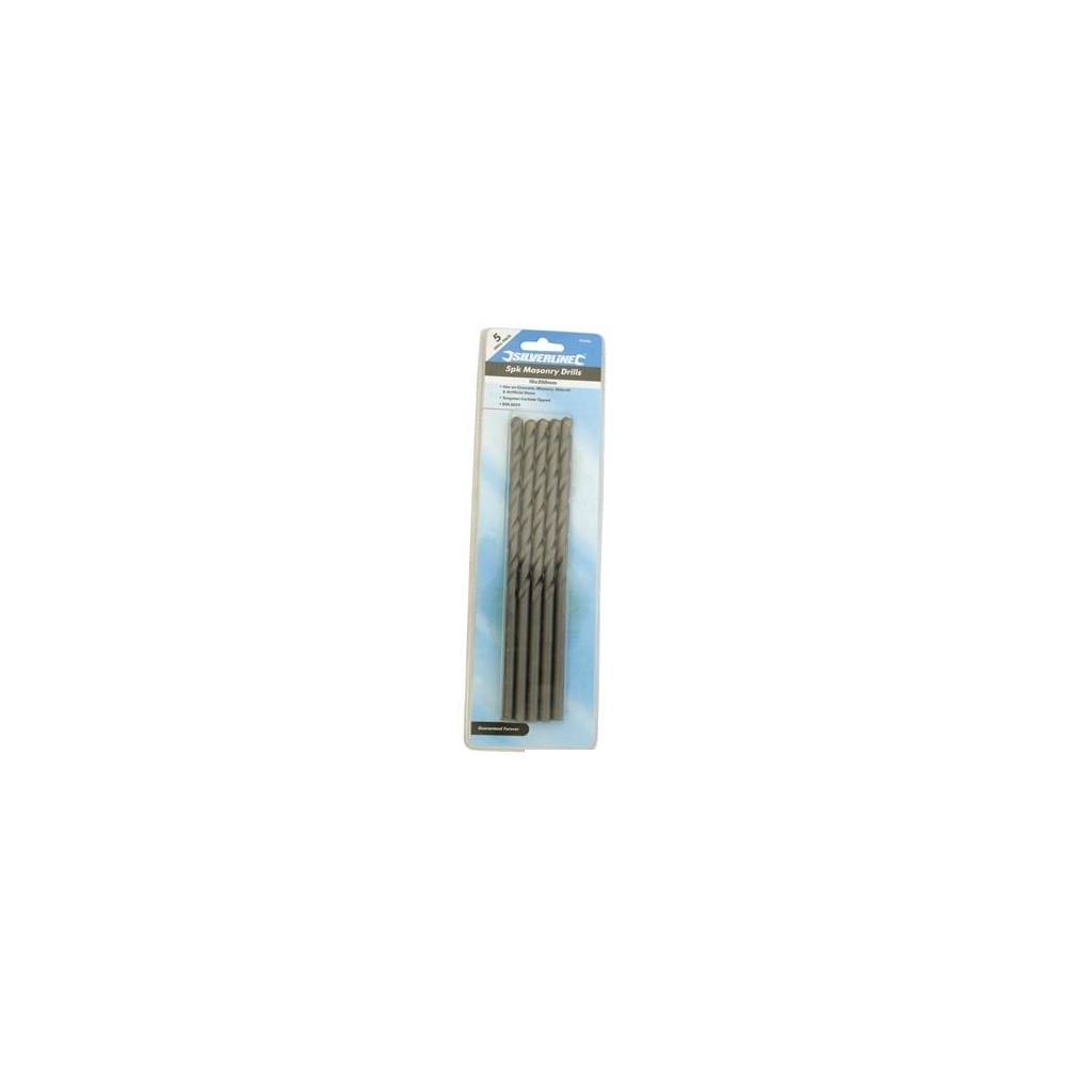 Silverline 675053 Masonry Drill Bits, Set Of 10