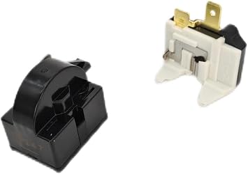 Long Term Compressor 4.7 Ohm 1-Pin PTC Starter/Start Relay and Overload Kit Compatible with Mini Fridges, Compact Refrigerators, Beverage & Wine/Beer Coolers, Deep Freezers, Beer/Wine Refrigerators