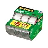 scotch magic tape dispenser martini glass Se vende como . : 2 Paquetes de - 3 - / - Total de 6