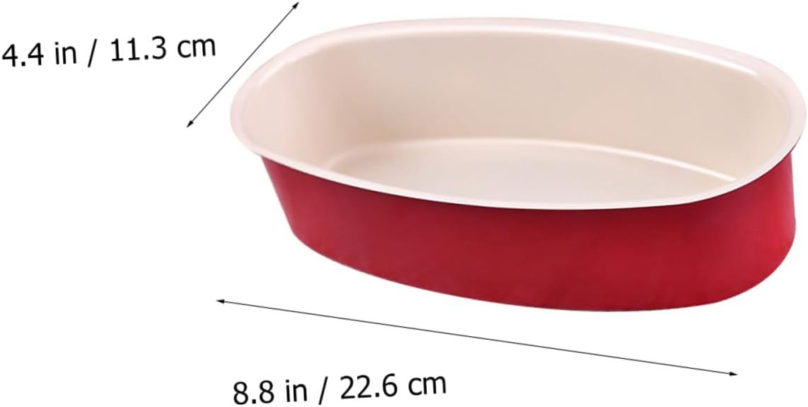 Oval Non-Stick Cake Mold Bread Baking Pan 22.6X11.3X5.8Cm Oval Shaped Baking Tray for Cheesecake and Loaf Bread