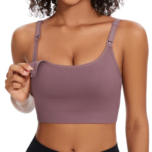 Image of Angelhood Women's Non-Padded Minimizer Sports Nursing Bras Wirefree Full Coverage Large Bust Light Support Sport