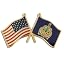 Vermont and USA Gold-Colored Plated