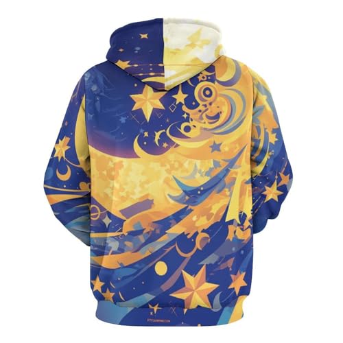 Sweatshirt Pullover Lune Étoiles Rêveuses pour Soirées Cocooning - 4