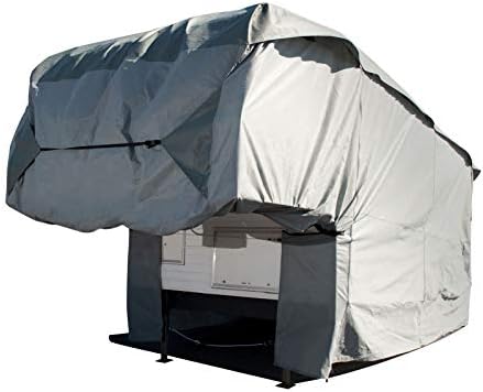 Budge RVRB-70 Truck Camper Covers Fits Truck Camper RVs 8' to 9' Long (Gray, Polypropylene)