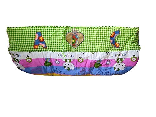 CUTEABLY Soft Cloth Sleep Baby Swing, Zoli, Cradle, Ghodiyu, Khoya, Palana, Hammock with Mosquito Net (Green Multi)