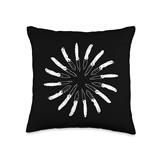Different Types Of Knives, Knifesmith Throw Pillow