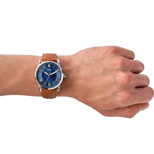 Fossil Leather Analog Blue Dial Men's Watch-Fs5661 (Image - 5)