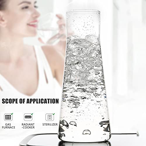 QINGCUN Caraffa trasparente per acqua da comodino