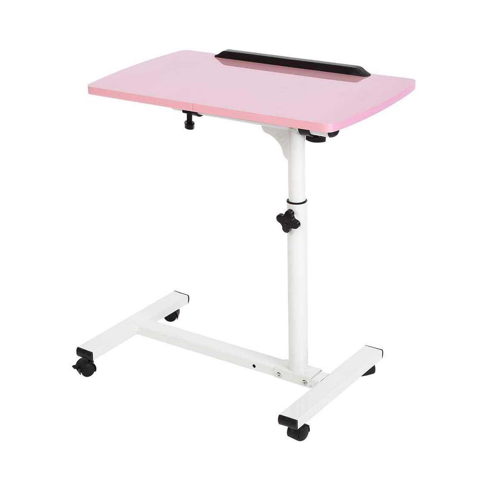 Mesa plegable para laptop, soporte ajustable sobre la cama con ruedas bloqueables para oficina, hospital y uso doméstico
