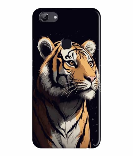 Image of Tiger Faces Animal Printed Hard Back Case Cover & Compatible for Vivo Y81 (Multicolor) - D1807