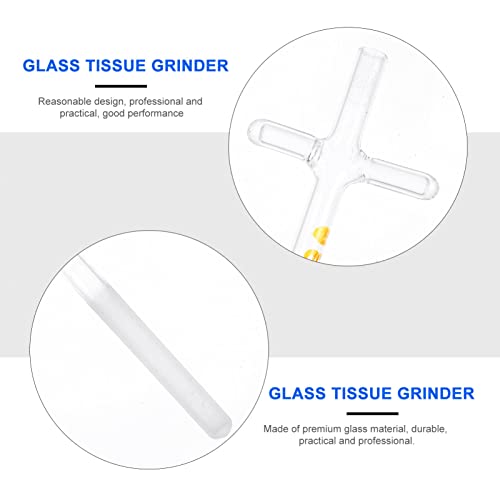 Popetpop Labs Glassware Supplies Glass Tissue Grinder Reusable Tissue Grinder With Pestle Cell Tissue Grinder Homogenizer Tube Lab Experiment Supplies For Laboratory Labs Glassware Accessory #TOP2