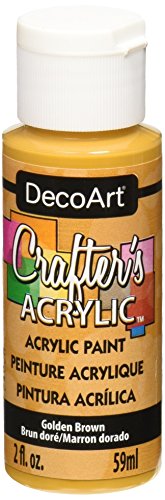 DecoArt Acrylic Paint, Golden Brown, 59ml