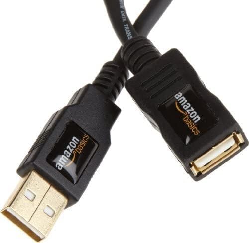 Amazon Basics USB 2.0 A-Male to A-Female Extension Cable (2 m / 6.5 Feet)