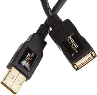 Amazon Basics USB 2.0 A-Male to A-Female Extension Cable (2 m / 6.5 Feet)