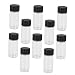 DECHOUS 100pcs Reagent Vials Glass Sample Bottles Caps for Essential Oils Laboratory Samples and Storage