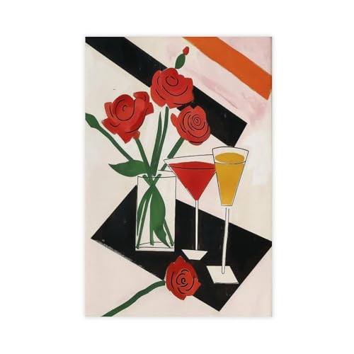 Poster rétro toile preppy bar : créez un coin branché dans votre studio