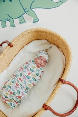 Image of Copper Pearl Swaddle Blankets for Newborns | Soft Stretchy Receiving Blankets for Boys and Girls | Large 46 x 46 Inch Baby Blankets | Lightweight and Breathable Swaddles | Dinosaurs of Jurassic Park