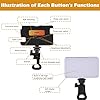 Lumiere Telephone Selfie, 70 LED Rechargeable Portable Selfie Light avec Clip, 3 Modes d'Éclairage 2500K-7500K, Lampe Photo pour Téléphone, Caméra, Ordinateur Portable, Appareil Photo, Maquillage Vlog