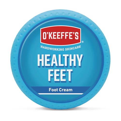 O'Keeffe's Healthy Feet Jar 91g - Foot Cream for Very Dry Skin, Cracked Heels and Feet | Instantly Boosts Moisture Levels, Creates a Protective Layer & Prevents Moisture Loss