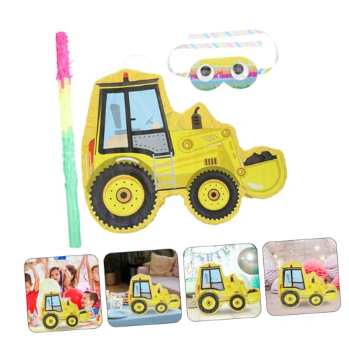 Pinata de camion Cabilock avec masque pour décoration anniversaire de construction