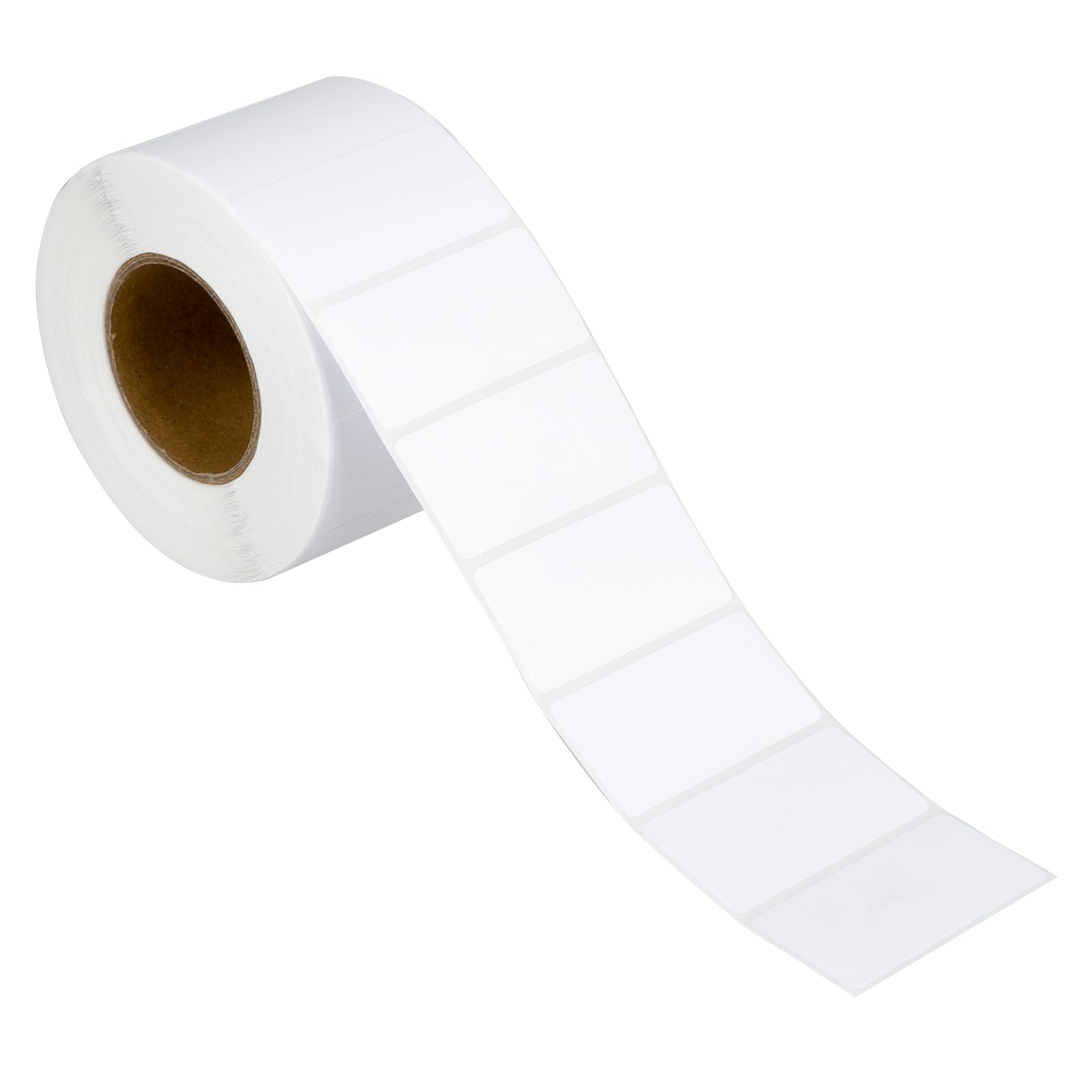 KALIONE Termiczne etykiety z kodem kreskowym, zamiennik termicznej drukarki etykiet i drukarki biurkowej, 5,1 x 2,5 cm, białe, 1000 sztuk