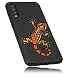 Produktbild mumbi Hülle kompatibel mit Samsung Galaxy A50 Handy Case Handyhülle mit Motiv Gecko, schwarz