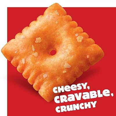 Cheez-It Baked Snack Crackers, Gluten Free, Lunch Snacks, Original, 9oz Box (1 Box)