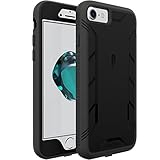 iPhone 7/iPhone 8 Case, Poetic Revolution [360 Degree Protection] Full-Body Rugged Heavy Duty Case with [Built-in-Screen Protector] for Apple iPhone 7 (2016)/iPhone 8 (2017) Black