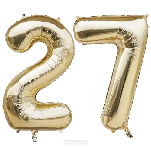 Hukiwow No.27 Balloon Gold 40 inch,Number 27 Light Gold by Hukiwow - Used condition - US$7.19