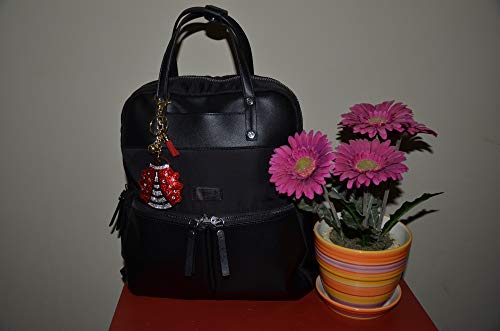 Popfizzy Ladybug Keychain For Women And Girls, Rhinestone Good Luck Lady Bug Purse Charm, Bling Backpack Keyring, Keyfob #TOP4