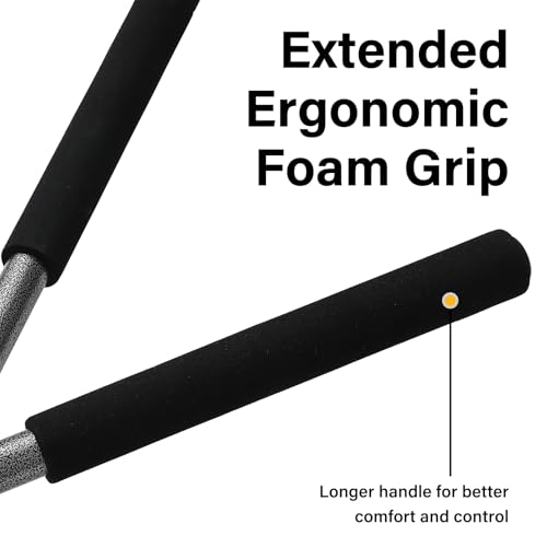 31 inch Hedge Shears Clippers - Self-Sharpening High Carbon Steel Blades, 15" Wide-Cut for Faster Trimming, Long Reach & Ergonomic Grip for Effortless Cutting Trimming of Hedges, Shrubs, Bushes by CALCHELE - Image 6