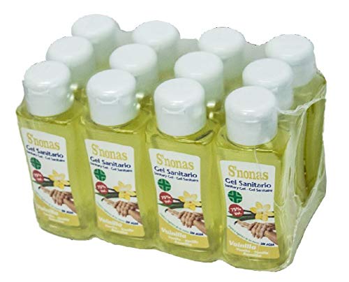 Gel Sanitario S´nonas Aromas 100 ml. Aroma Vainilla. Pack 12 Uds