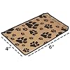 N'icePackaging 100 Bags/Pack of our Decorative Flat Paper Gift Bags - Paw-Print Pattern on Brown or White Kraft Bags - for Sales/Treats/Parties Cookies/Gifts (Kraft, 4 x 6)