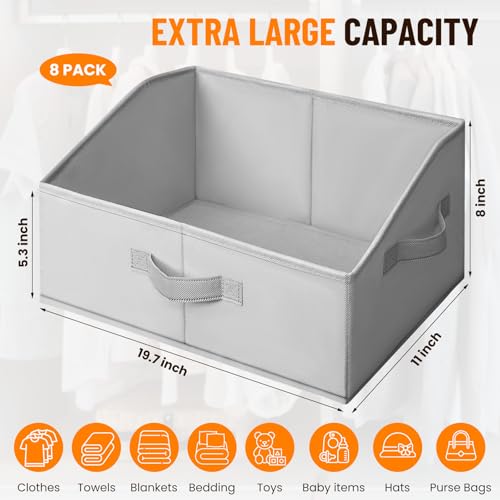 Bacs de rangement extra larges robustes pour optimiser les placards - 6