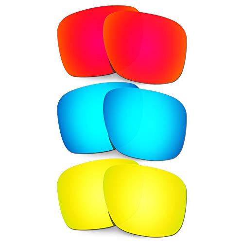 Lentille de Rechange Oakley Holbrook XL Verre Solaire Rouge Bleu Or OO9417