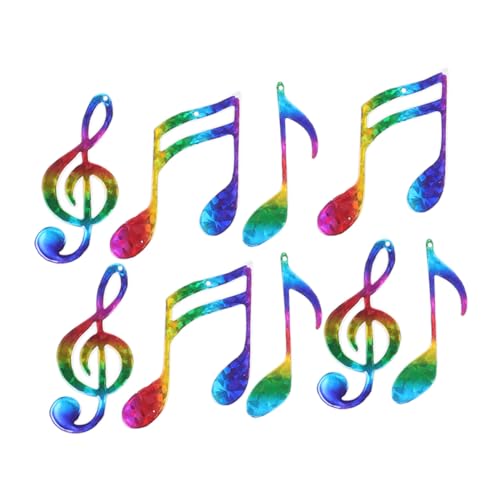 STOBAZA 9 Stück Teiliges Bunte Weihnachtsbaum Anhänger Musiknoten...