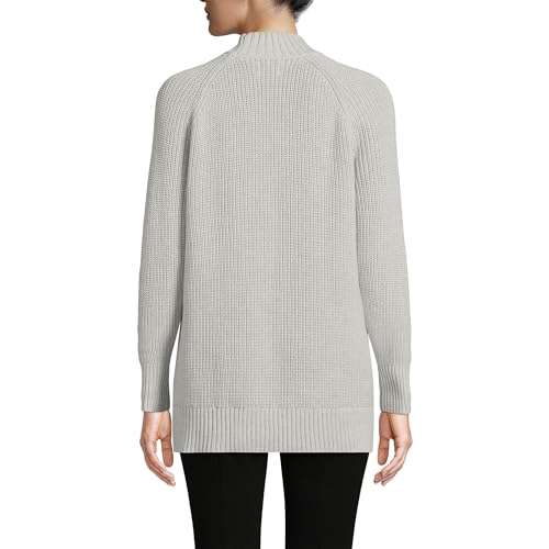 Lands' End Women's Drifter Shaker Easy Fit Mock Neck Sweater2