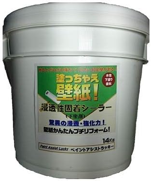 Amazon 塗っちゃえ壁紙 浸透性固着シーラー 1液 水性 下塗り 14kg缶 プライマー
