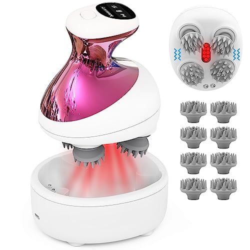 ヘッドスパ 赤色LEDライト 電動頭皮ブラシ 頭皮エステ - Youmay 頭皮ケア...