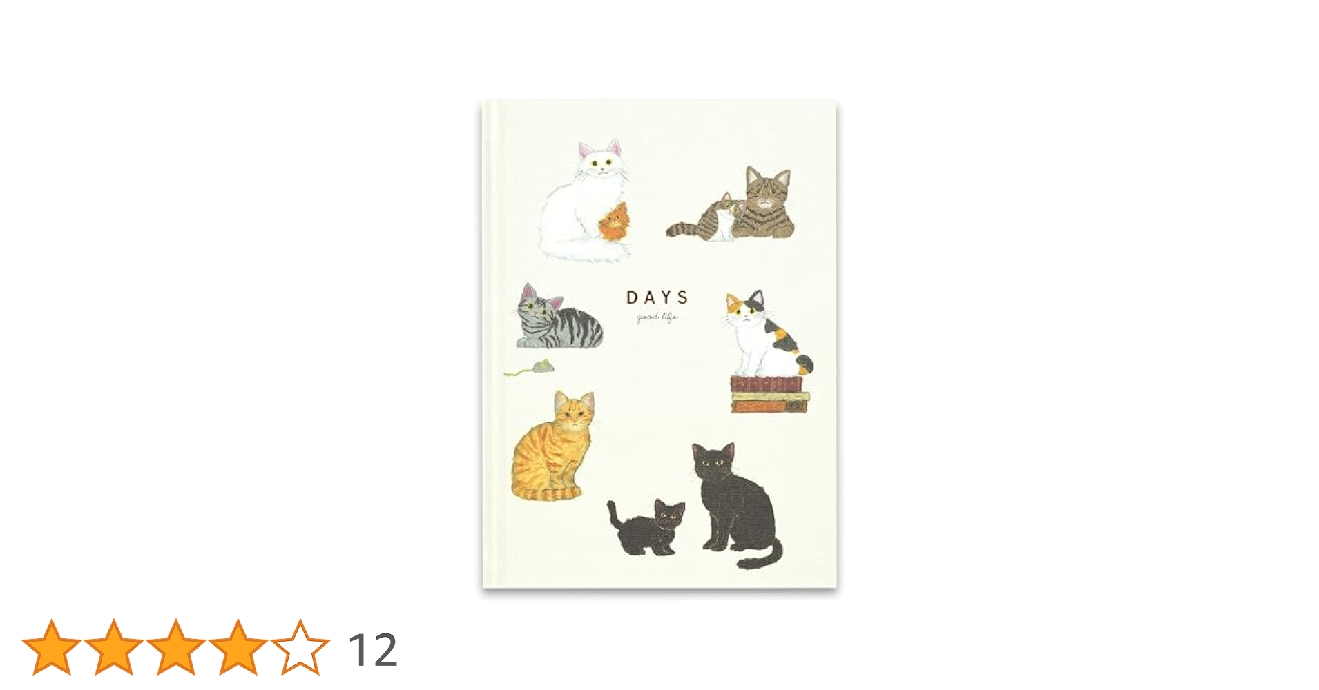 ねこページ Amazon.co.jp: グリーティングライフ イラストが毎ページ変わる
