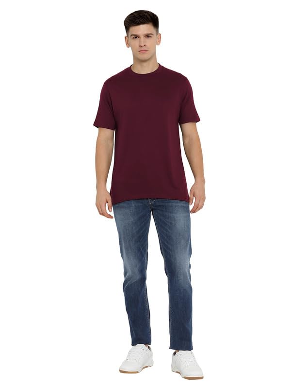Image of AMERICAN CREW 100% Supima Cotton Round Neck T-Shirt for Men