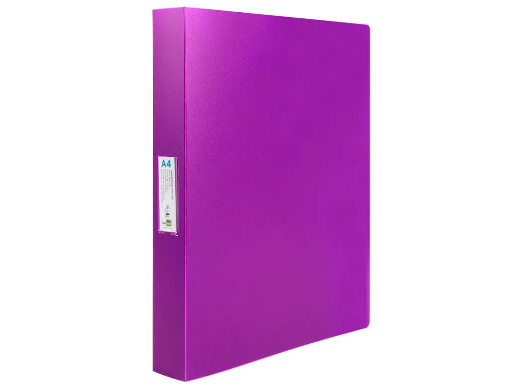 Folder liderpapel 4 Rings 25 mm Mixed Polypropylene din a4 Opaque Lavender