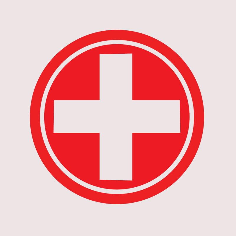 Claw cuts - Doctor Plus Logo Sticker for Cars & Bikes, Reflective and Waterproof Sticker, Easy to Stick Symbolic Vinyl Sticker/Sign, Red (10cm X 10cm)(Pack of 2)-image-15