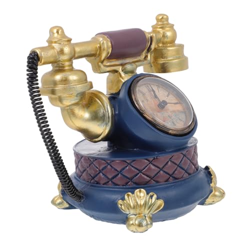 MAGICLULU 1 Pieza Adornos de Reloj de Arte condujo hogar Relojes de Pared estético rústico decoración de Reloj de época Relojes para Sala de Estar Reloj Digital para Sala Resina sintética