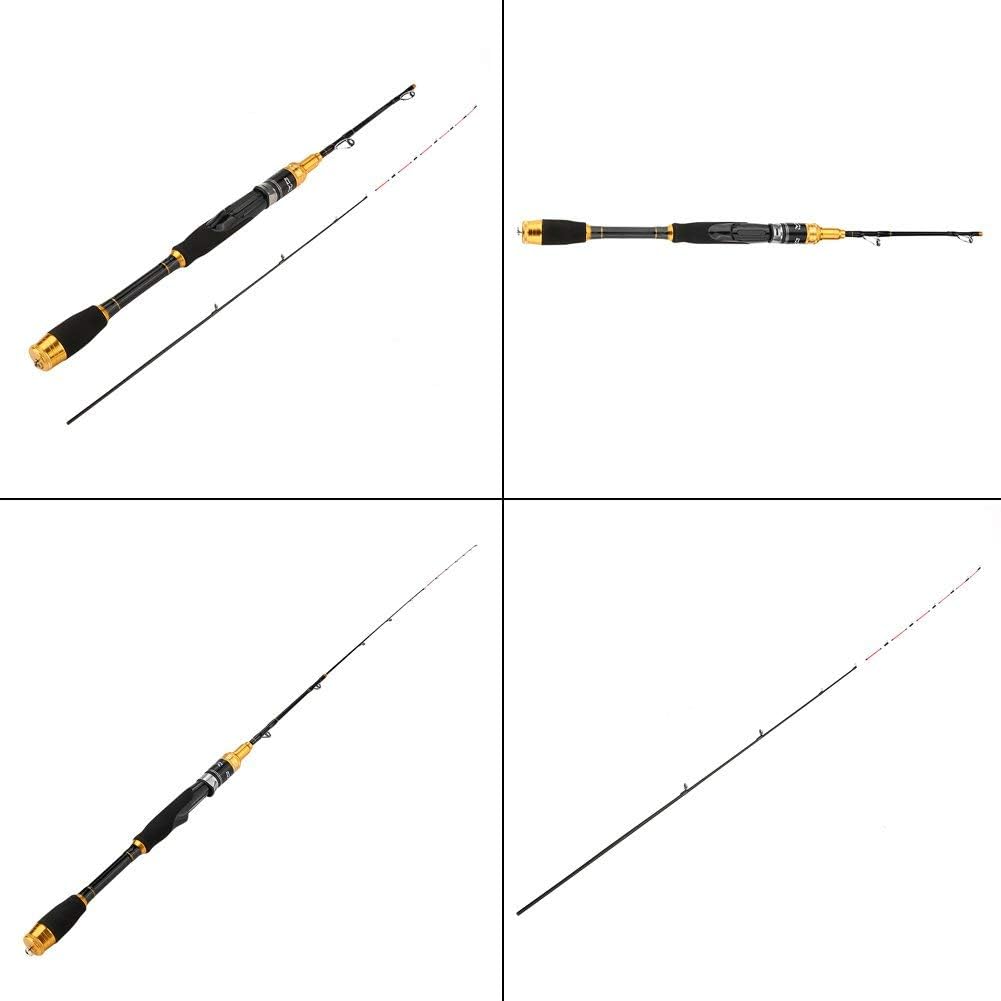 Canna da Pesca Telescopica in Fibra di Carbonio per Acqua Dolce, Canna da Pesca Retrattile da Viaggio con Accessori, Leggera e Compatta per Escursioni